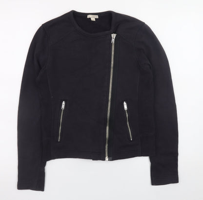 Womens UK Size XS Gap Black Full Zip Sweatshirt