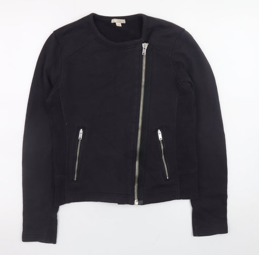 Womens UK Size XS Gap Black Full Zip Sweatshirt