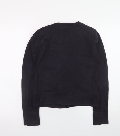 Womens UK Size XS Gap Black Full Zip Sweatshirt