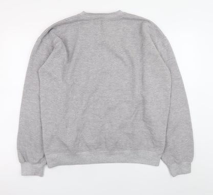 Mens UK Size S boohooMAN Grey Pullover Sweatshirt