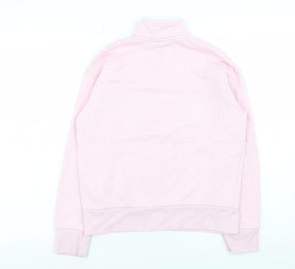 Barbie Girls Pink 11-12 Years Half Zip Fleece Sweatshirt