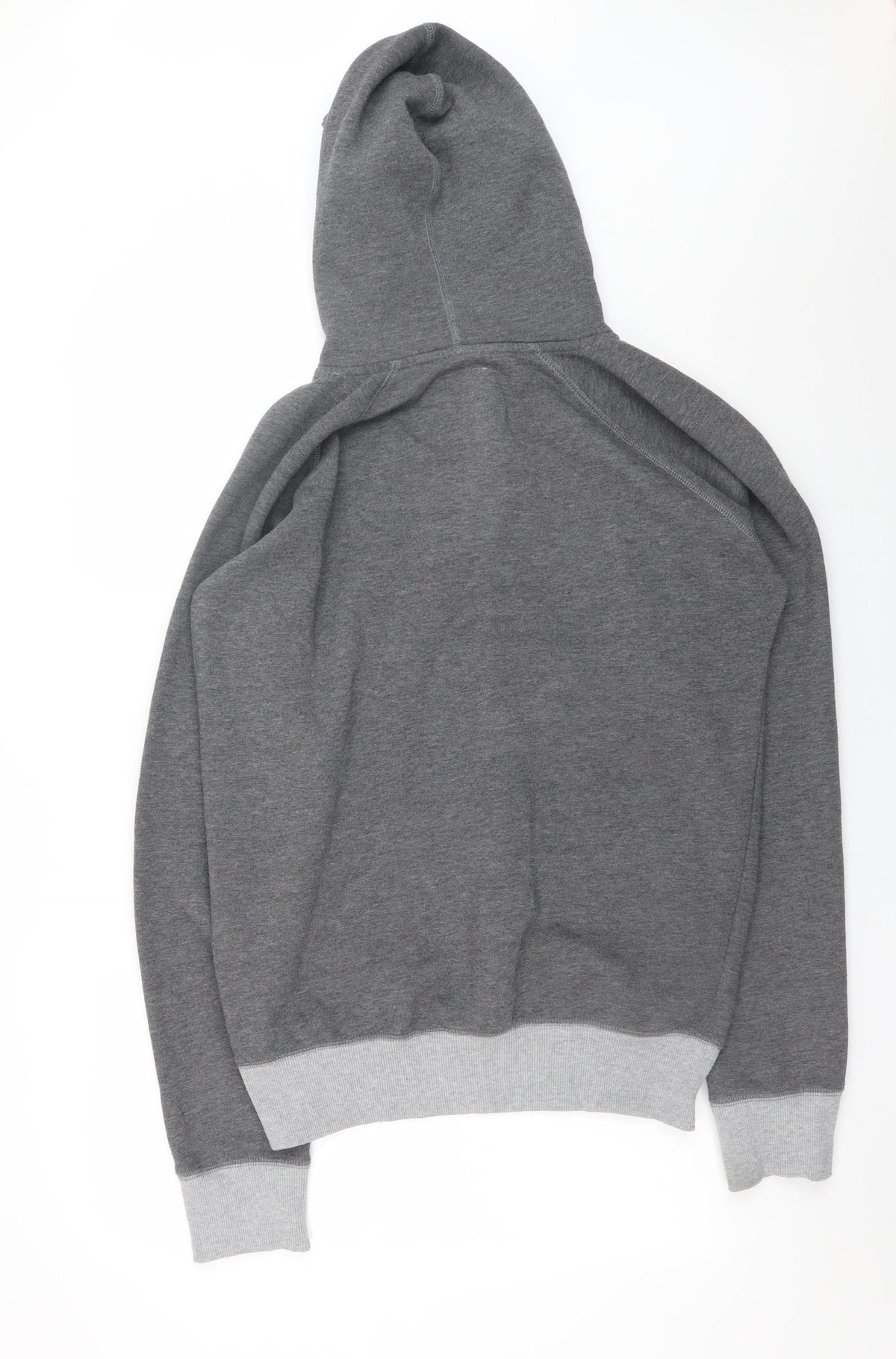 Mens UK Size L Brookhaven Grey Henley Hoodie