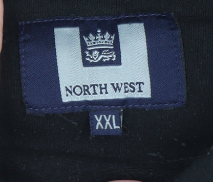 Mens UK Size 2XL North West Black Pullover Hoodie