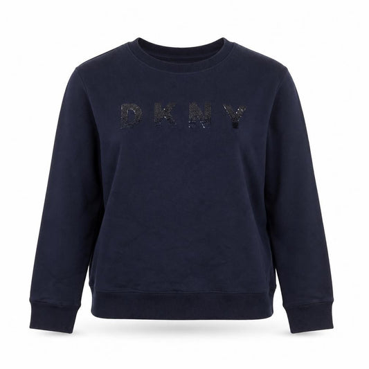 Womens UK Size S DKNY Blue Pullover Sweatshirt