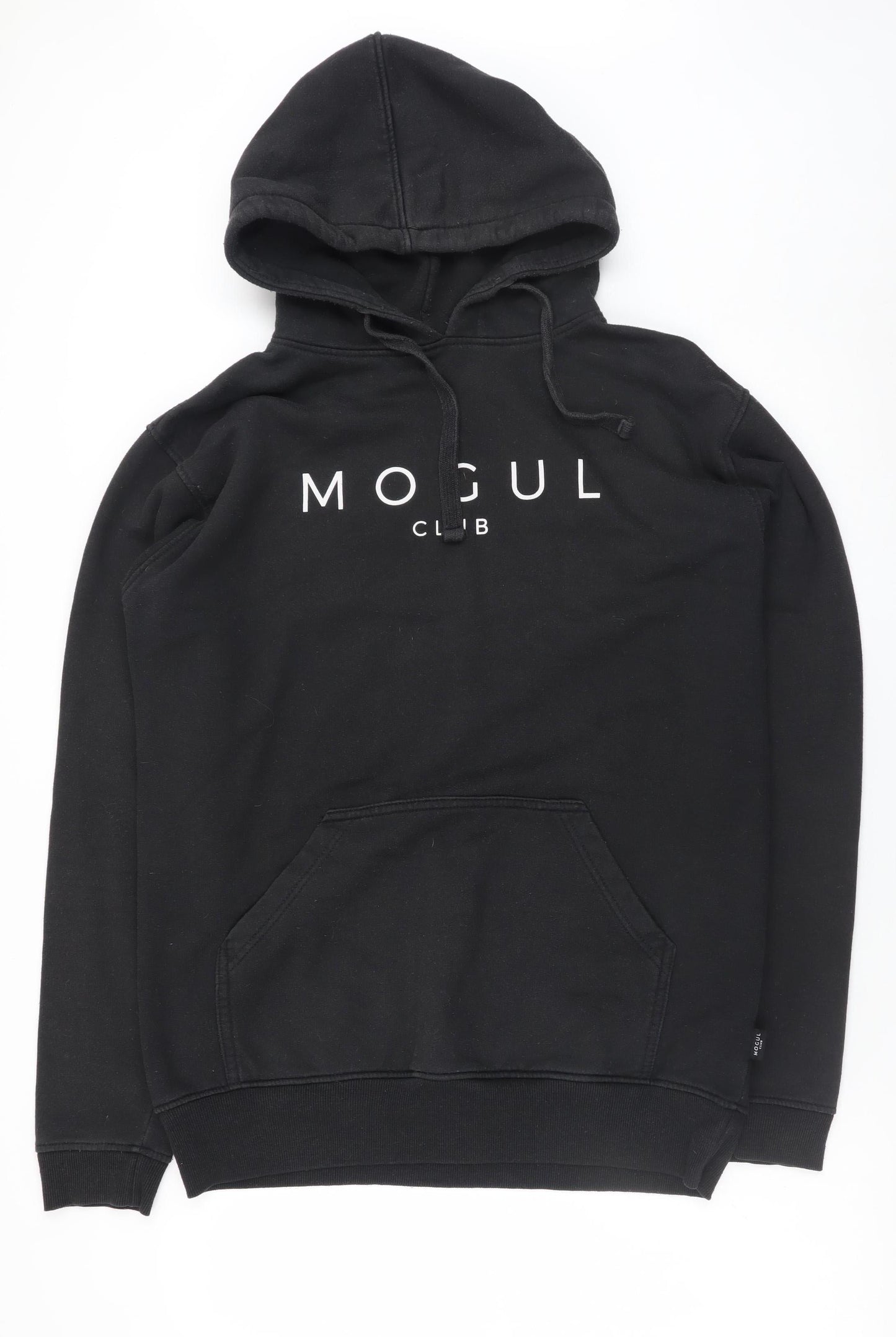 Mens UK Size L Mogul Club Black Pullover Hoodie