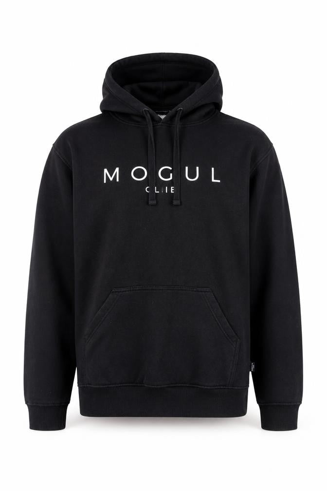 Mens UK Size L Mogul Club Black Pullover Hoodie
