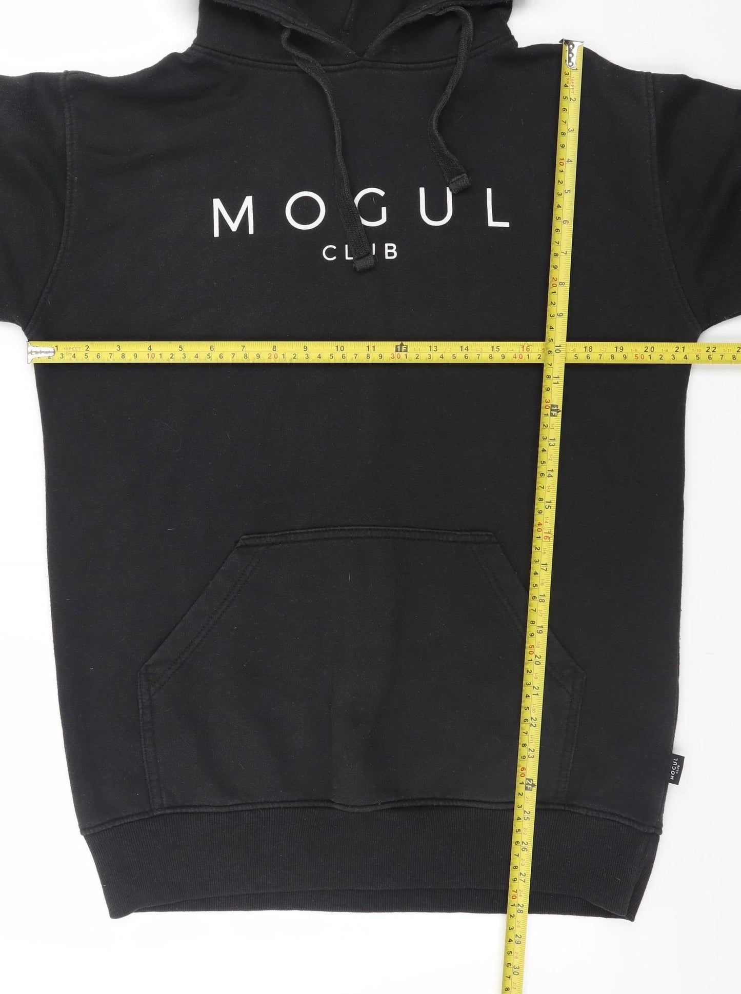 Mens UK Size L Mogul Club Black Pullover Hoodie