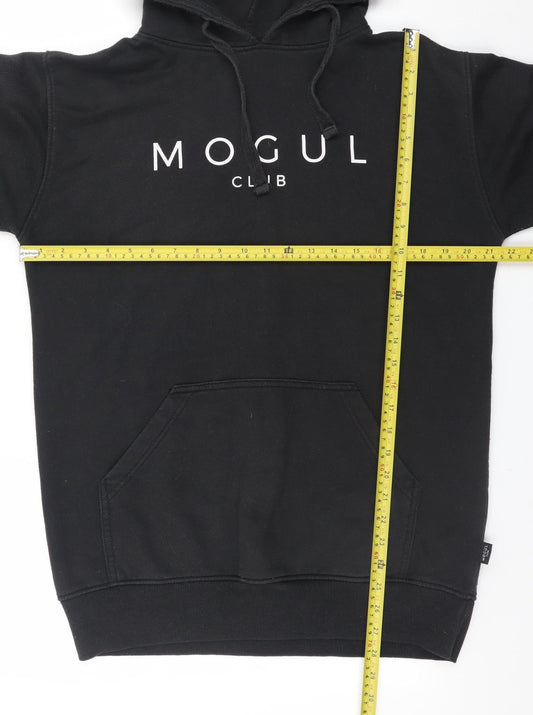 Mens UK Size L Mogul Club Black Pullover Hoodie