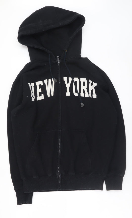 Mens UK Size S CH Apparel Black Full Zip Hoodie