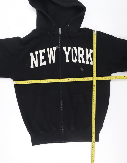 Mens UK Size S CH Apparel Black Full Zip Hoodie