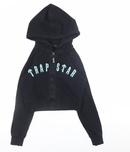 Womens UK Size S Trapstar Black Full Zip Hoodie