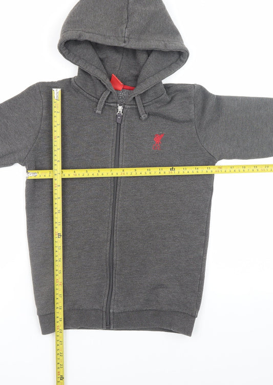 Boys UK Size 9-10 Years LFC Grey Full Zip Hoodie