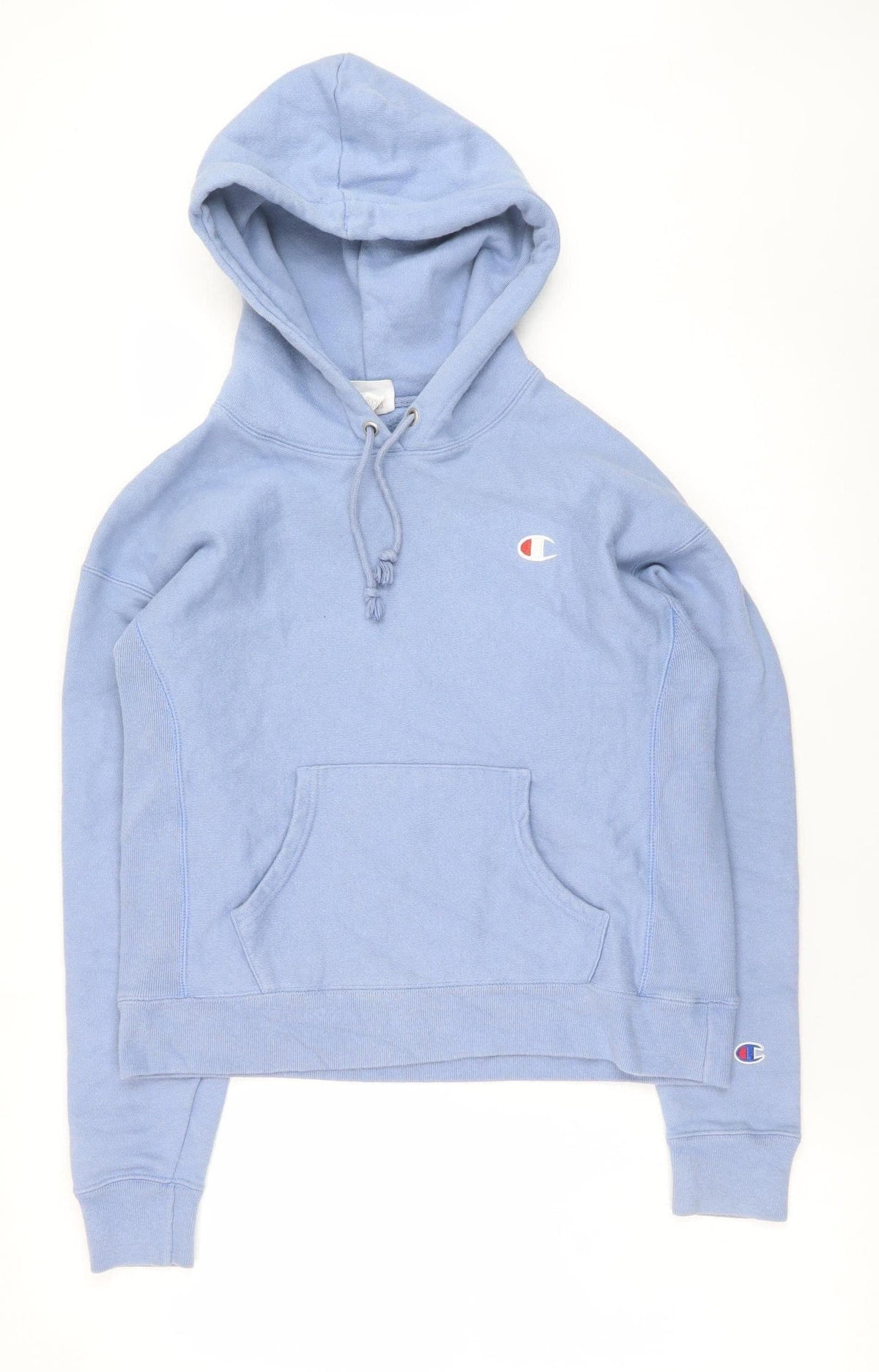 Mens UK Size S Champion Blue Pullover Hoodie