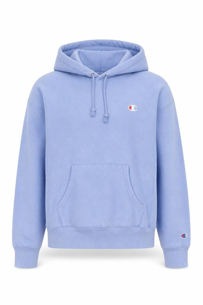 Mens UK Size S Champion Blue Pullover Hoodie