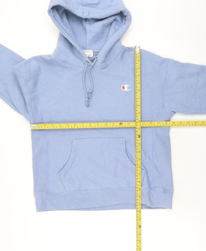 Mens UK Size S Champion Blue Pullover Hoodie