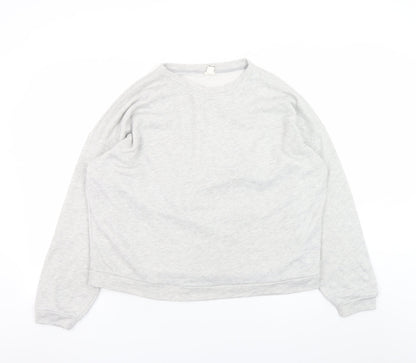 Womens UK Size M River Island Grey Pullover Sweatshirt
