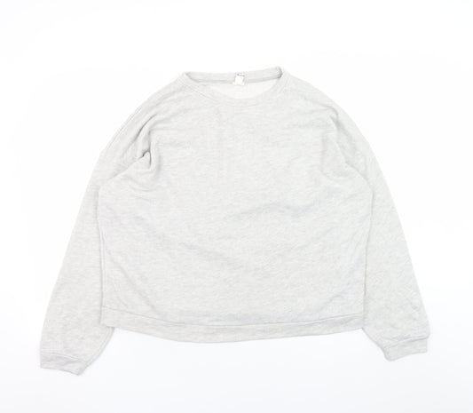 Womens UK Size M River Island Grey Pullover Sweatshirt