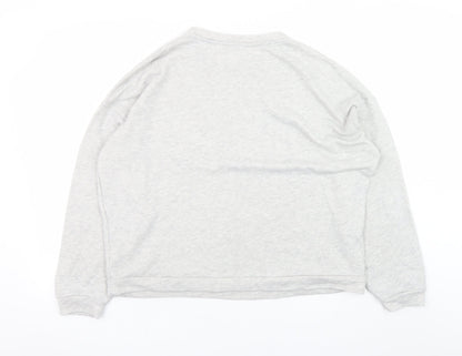 Womens UK Size M River Island Grey Pullover Sweatshirt