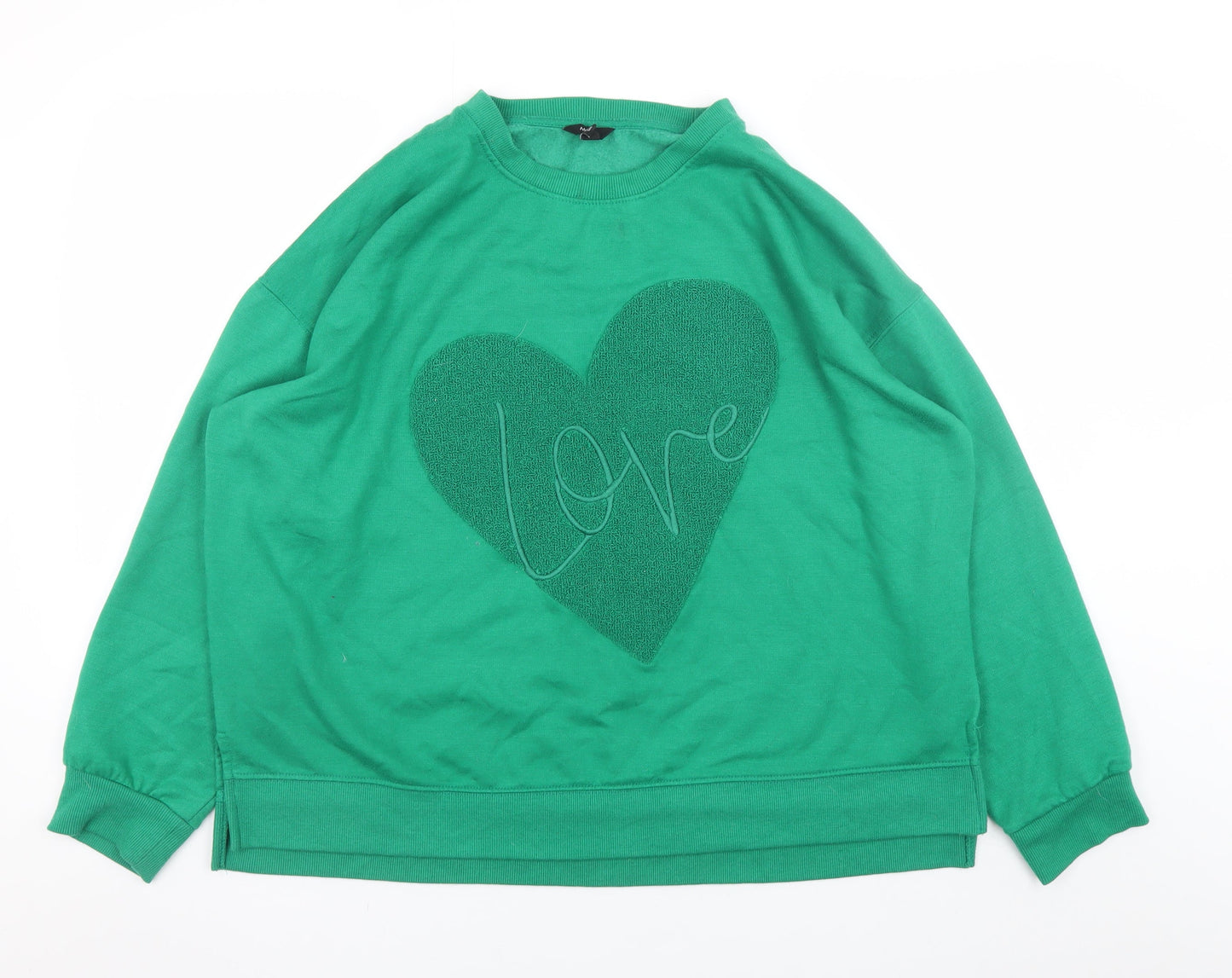 Womens UK Size 18 M&Co Green Pullover Sweatshirt