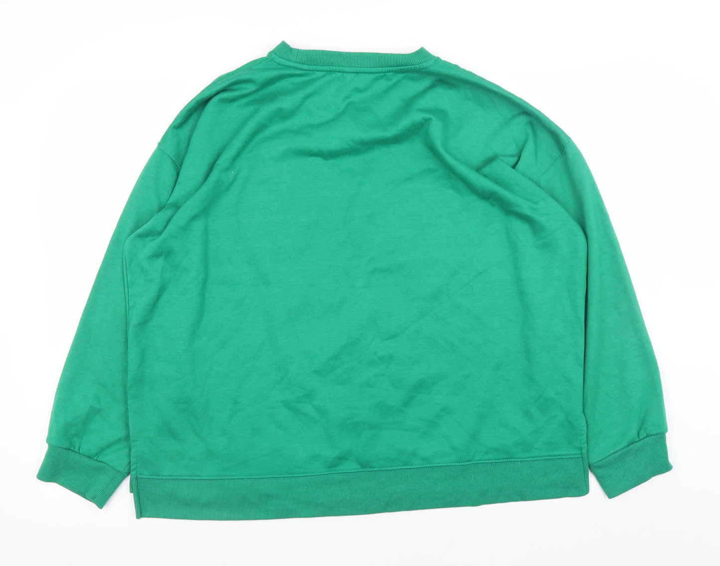Womens UK Size 18 M&Co Green Pullover Sweatshirt