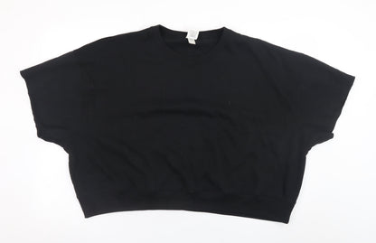 Womens UK Size 16 Victoria's Secret Black Pullover Sweatshirt