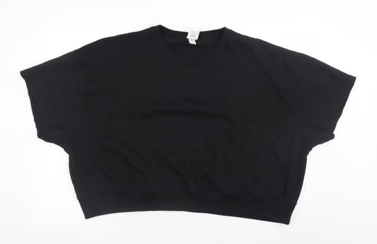 Womens UK Size 16 Victoria's Secret Black Pullover Sweatshirt