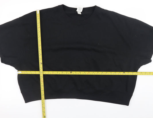 Womens UK Size 16 Victoria's Secret Black Pullover Sweatshirt
