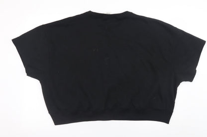 Womens UK Size 16 Victoria's Secret Black Pullover Sweatshirt