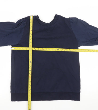 Womens UK Size S Gallery Blue Pullover Sweatshirt