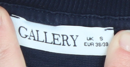 Womens UK Size S Gallery Blue Pullover Sweatshirt