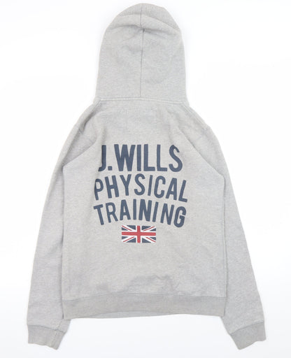 Womens UK Size 10 Jack Wills Grey Pullover Hoodie