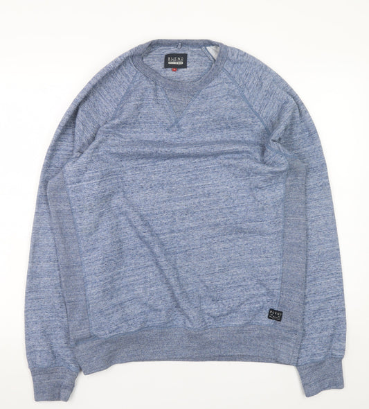 Mens UK Size XL Blend Blue Pullover Sweatshirt