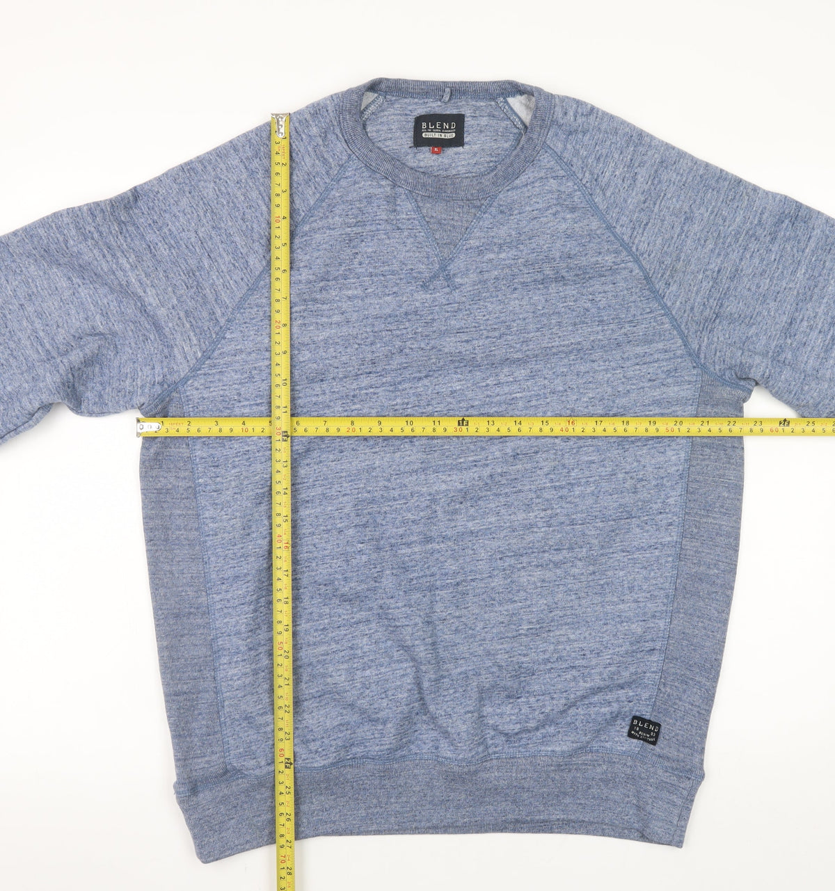 Mens UK Size XL Blend Blue Pullover Sweatshirt