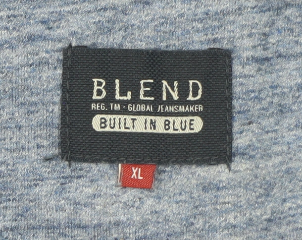 Mens UK Size XL Blend Blue Pullover Sweatshirt