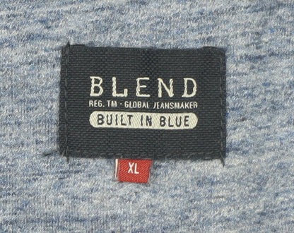 Mens UK Size XL Blend Blue Pullover Sweatshirt