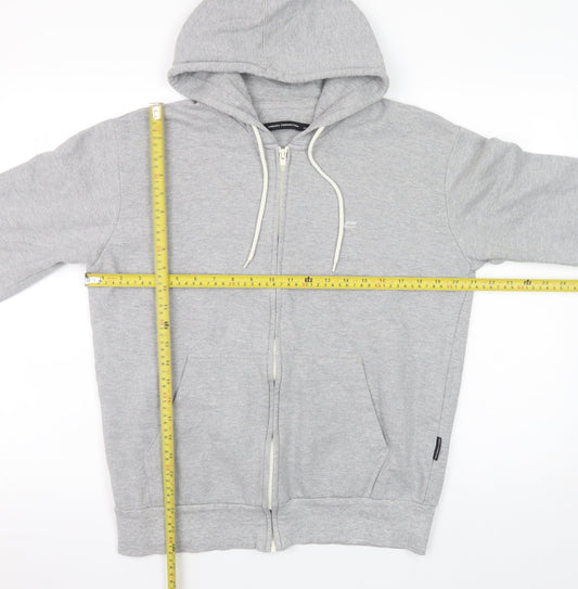 Mens UK Size M French Connection Grey Full Zip Hoodie