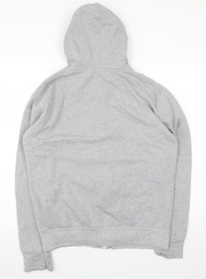 Mens UK Size M French Connection Grey Full Zip Hoodie