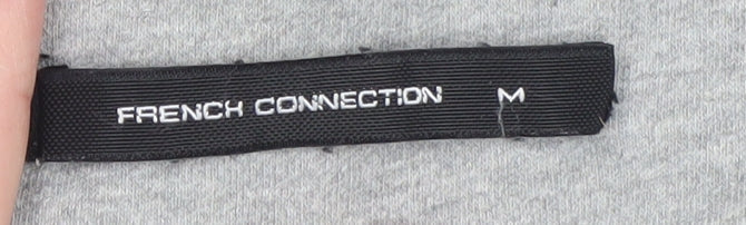 Mens UK Size M French Connection Grey Full Zip Hoodie