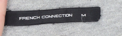 Mens UK Size M French Connection Grey Full Zip Hoodie