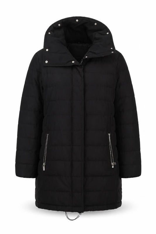 Womens UK Size 14 Mango Black Puffer Jacket