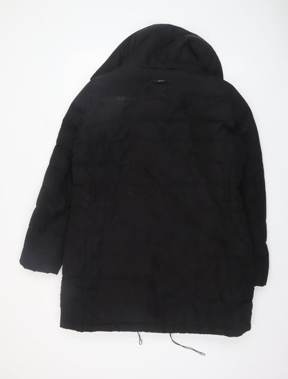 Womens UK Size 14 Mango Black Puffer Jacket