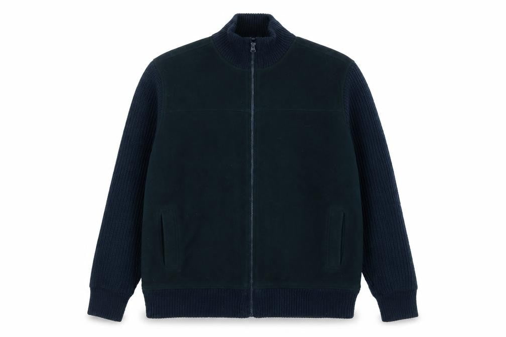 Mens UK Size L James Pringle Blue Bomber Jacket