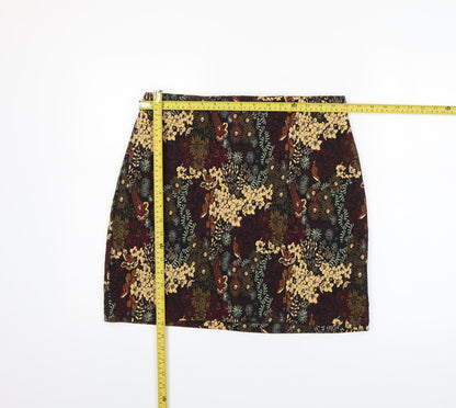 Womens UK Size 12 Dorothy Perkins Straight & Pencil Jacquard Skirt