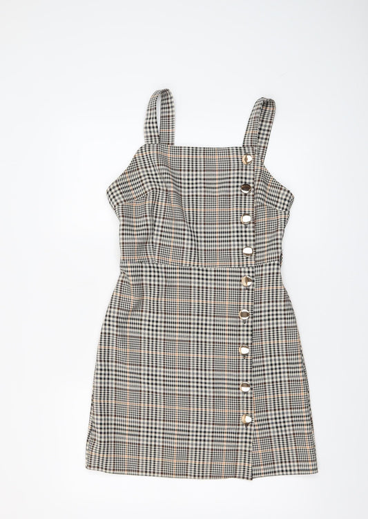 Womens UK Size 8 Miss Selfridge Pinafore/Dungaree Dress