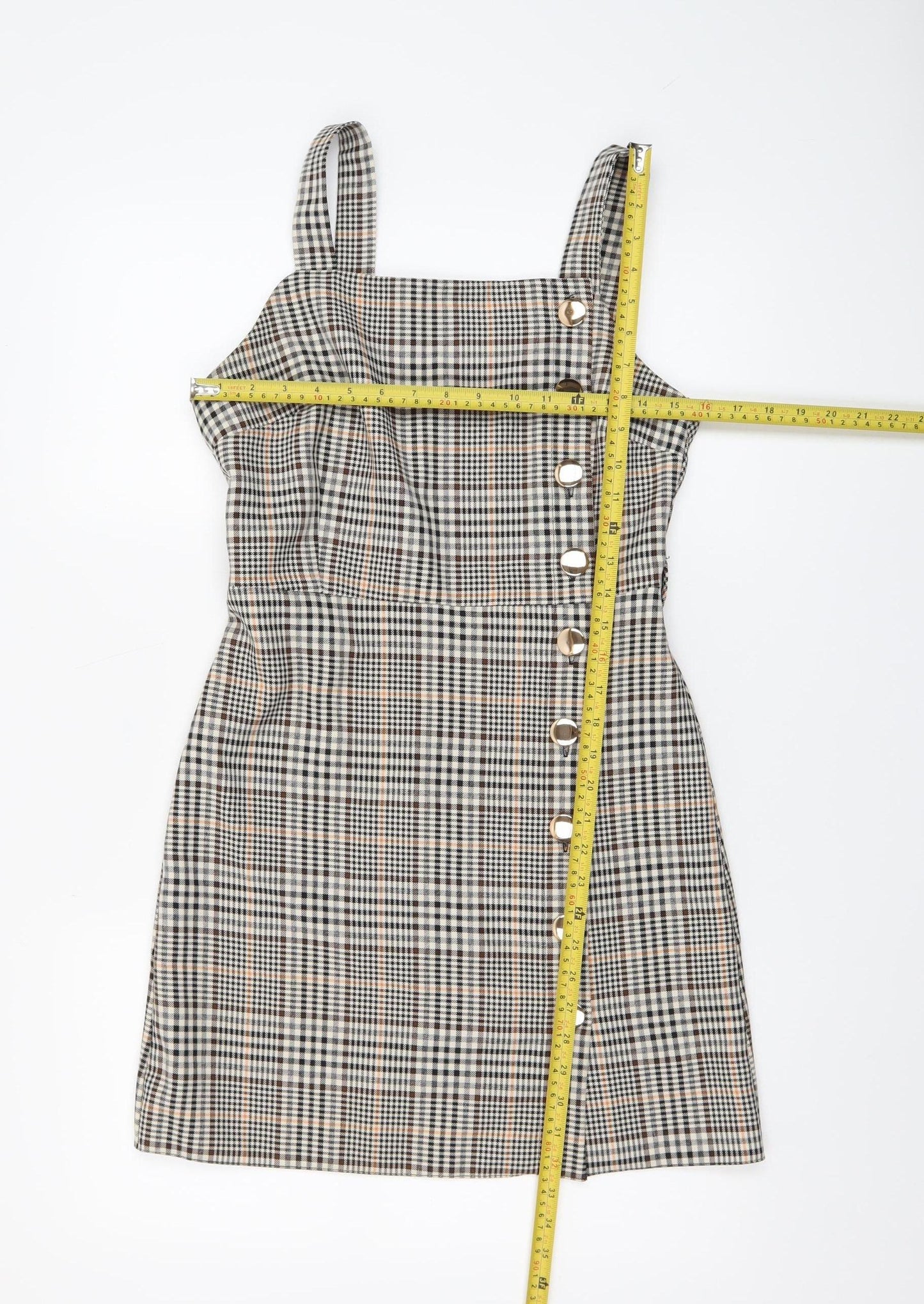 Womens UK Size 8 Miss Selfridge Pinafore/Dungaree Dress
