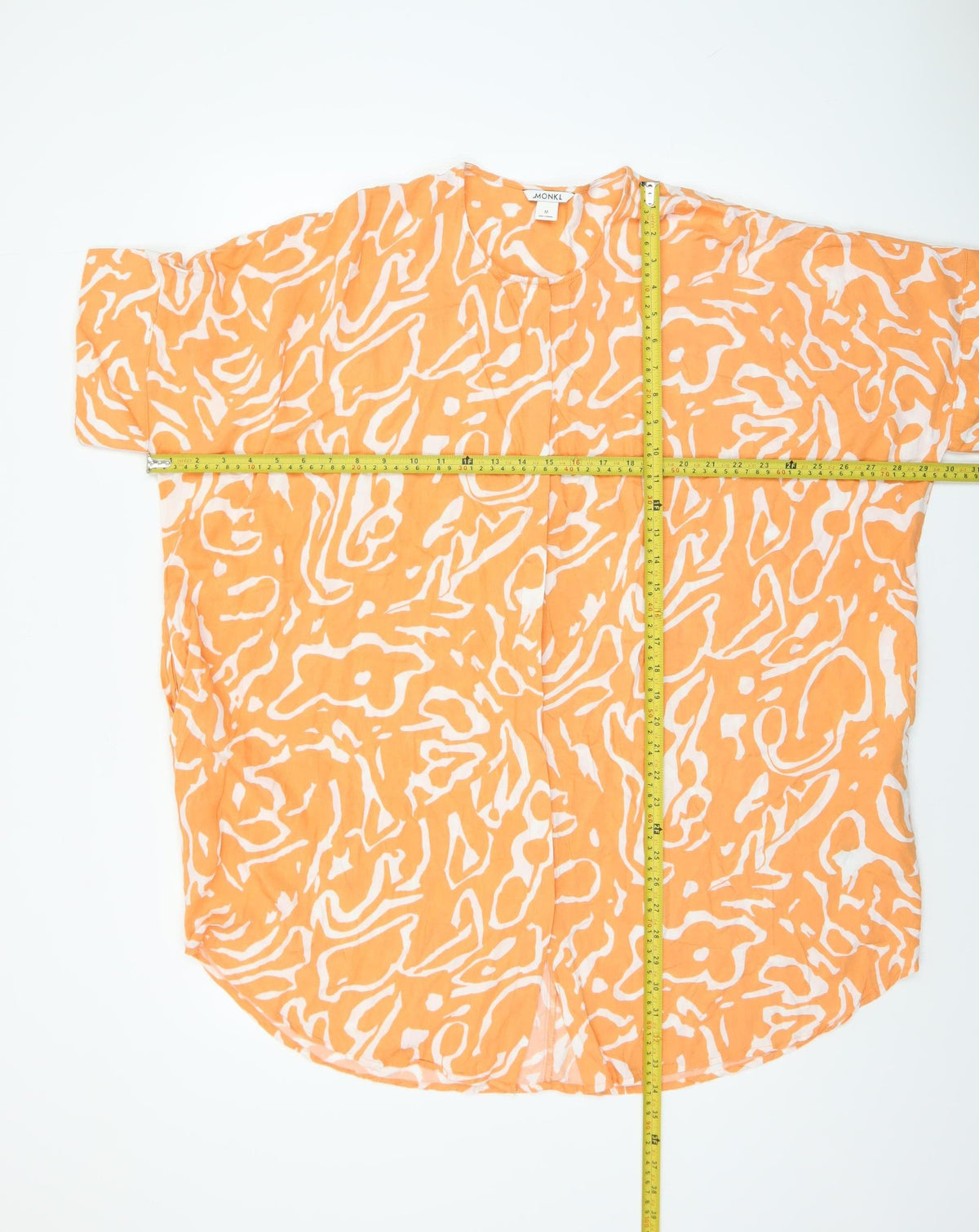 Womens UK Size M Monki Orange Tunic Blouse