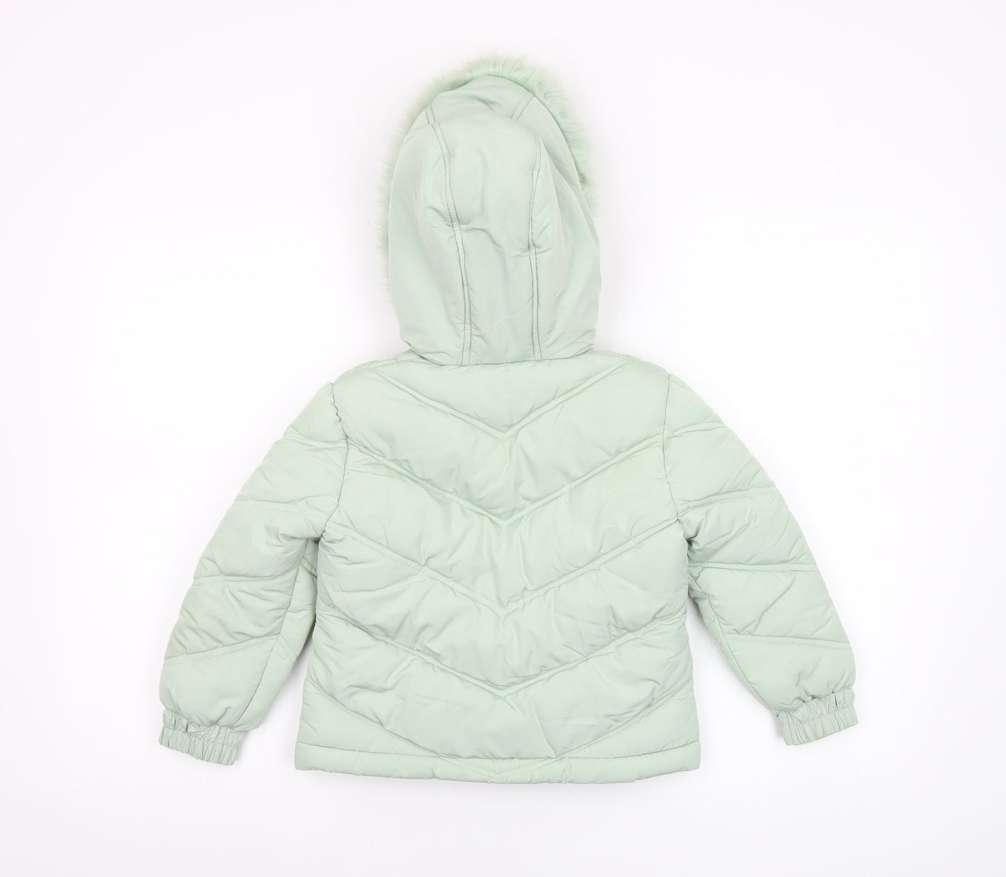Girls UK Size 6 Years Lipsy London Green Puffer Jacket
