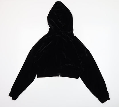 Womens UK Size 12 H&M Black Full Zip Hoodie
