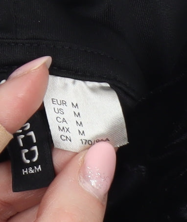 Womens UK Size 12 H&M Black Full Zip Hoodie