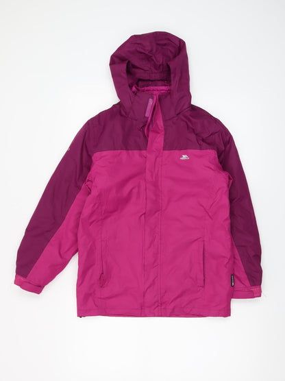 Girls UK Size 9-10 Years Trespass Pink Rain Coat